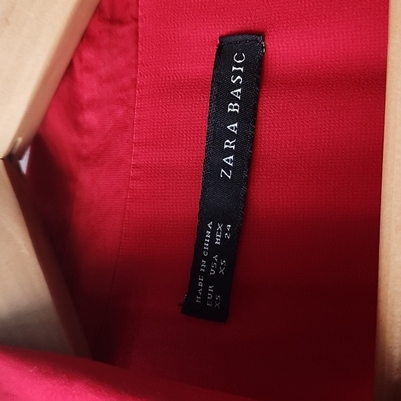 Zara Faux Wrap Tie Flowy Collared Tank Dress - Picture 2 of 6